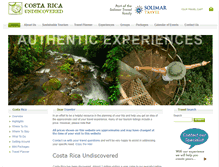 Tablet Screenshot of costaricaundiscovered.com